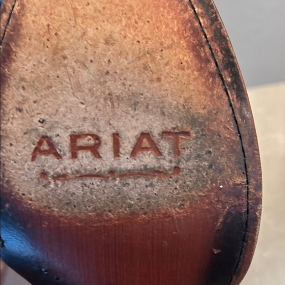 Ariat Women's Western Ankle Boots - White and Brown - Picture 4 of 4